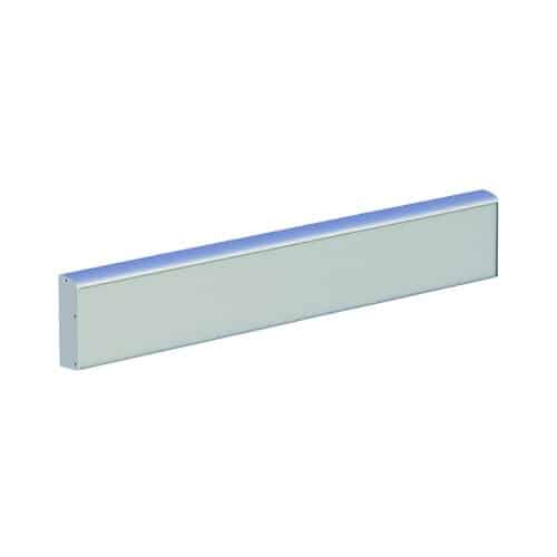WALL MOUNTED HORIZONTAL TRACK, WITH COVER FOR INSERT AND SIDE CAPS