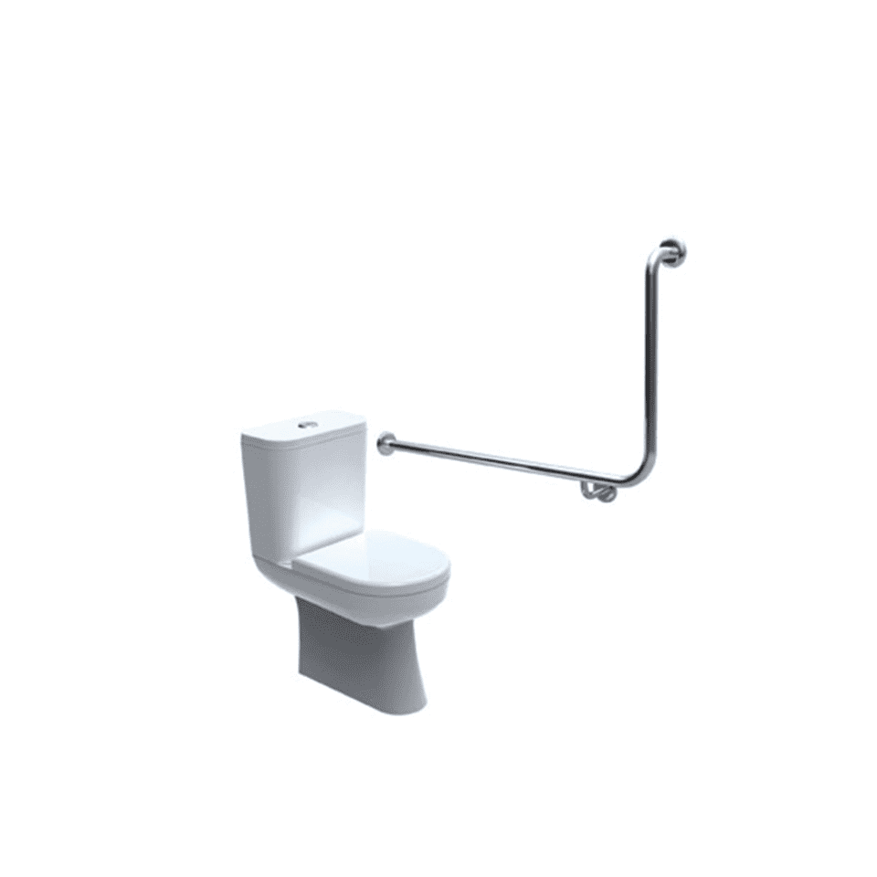 90 degree toilet grab rail