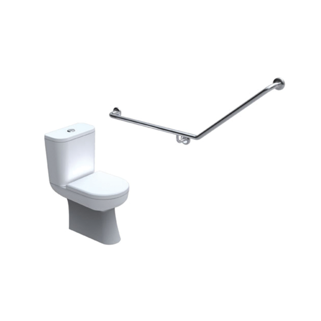 40 degree toilet grab rail
