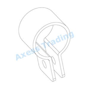 38mm Banister Clamp Line drwg
