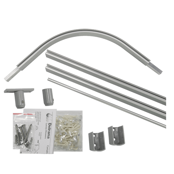 corner curtain track kit
